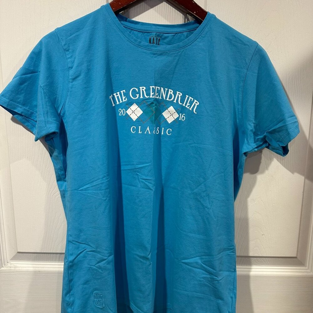 Greenbrier Resort Kate Lord 2016 Greenbrier Classic Kate Lord Blue Shirt L 294